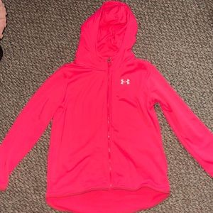 Youth XL - Pink Under Armour Zip Up